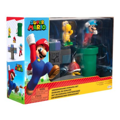 Mario nintendo set diorama subteran cu figurina super mario