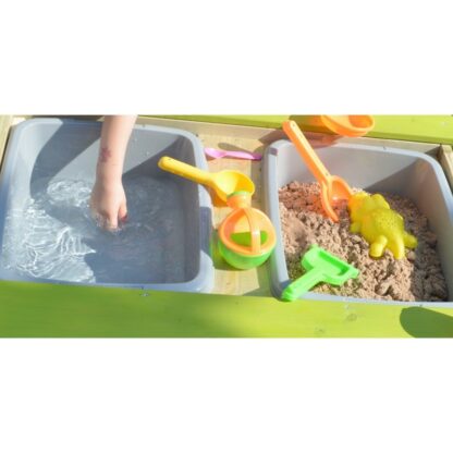 Masa de picnic senzoriala T2 Deluxe cu bancute si loc pentru nisip si apa Wendi Toys 294693 4