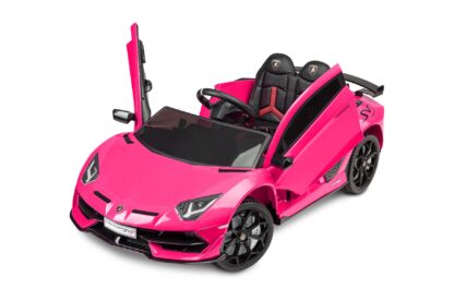 Masinuta electrica cu telecomanda toyz lamborghini aventador svj 12v pink