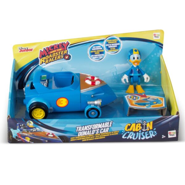 Masinuta transformabila cu o figurina, disney mickey minnie, donald