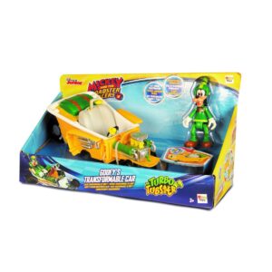 Masinuta transformabila cu o figurina, disney mickey minnie, goofy