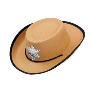 Palarie cowboy copii crem