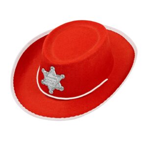 Palarie cowboy copii rosie