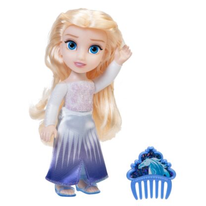 Papusa elsa cu rochita noua si pieptene disney frozen 2 15cm