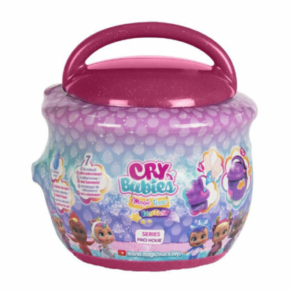 Papusa imc in cutiuta surpriza cry babies magic tears seria paci house roz inchis