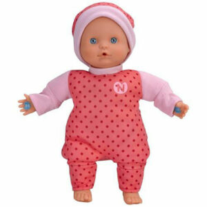 Papusa nenuco in pijama roz cu 3 functii