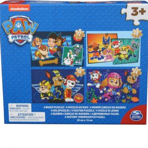 Patrula catelusilor puzzle 4in1 din lemn