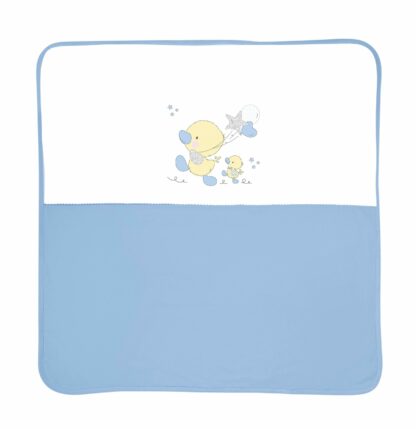 Patura bumbac bebe za za 90x90 cm blue 1 scaled