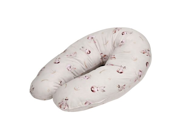 Perna de alaptat 190 cm , beige bunnies