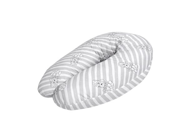 Perna de alaptat 190 cm , grey striped