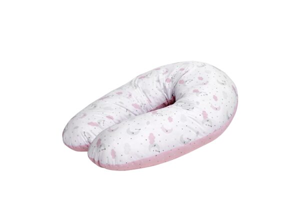 Perna de alaptat 190 cm , pink moons & stars