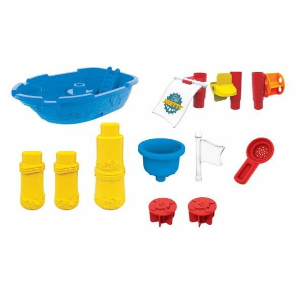 PetiteMars Masuta de activitati pentru apa si nisip Sandy Jack Cu accesorii 8 jucarii Multicolor 324447 1