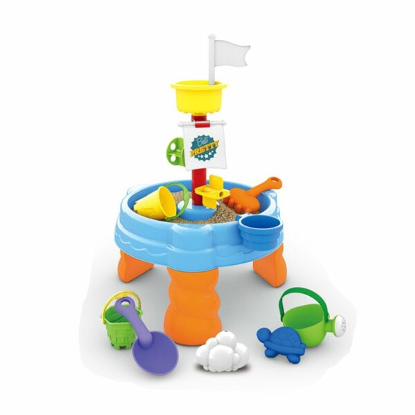 PetiteMars Masuta de activitati pentru apa si nisip Sandy Joe Cu accesorii 8 jucarii Multicolor 324449 0