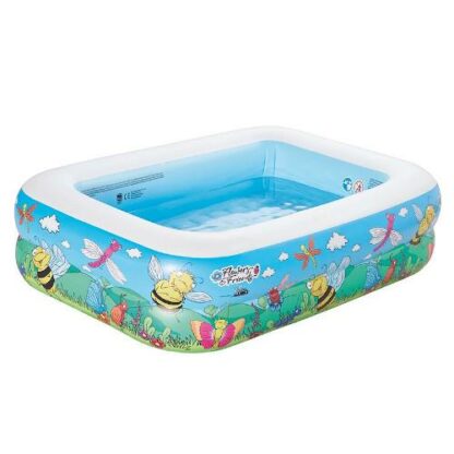 Piscina Gonflabila cu 2 Inele Flowers and Friends 132 x 94 x 36 cm 296049 0