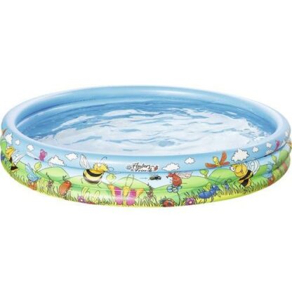 Piscina Gonflabila cu 3 Inele si Imprimeu Flowers and Friends 122 x 25 cm 296044 0