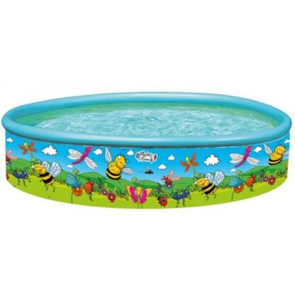 Piscina cu Perete Rigid si Imprimeu Flowers and Friends 155 x 30 cm 296050 0