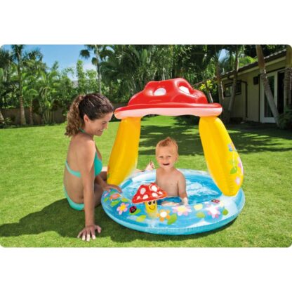 Piscina gonflabila copii Intex baby Ciupercuta multicolor 45 Litri 102 x 89 cm 57114 310600 1