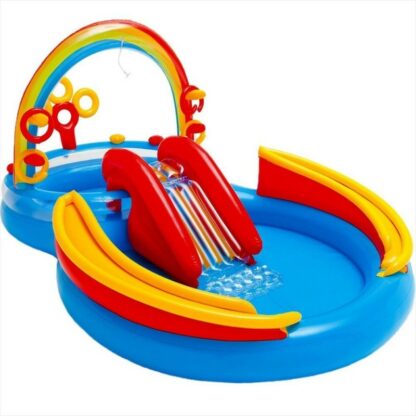 Piscina gonflabila cu tobogan Intex Rainbow ring 206 Litri 297 x 193 x 135 cm 57453 310655 0