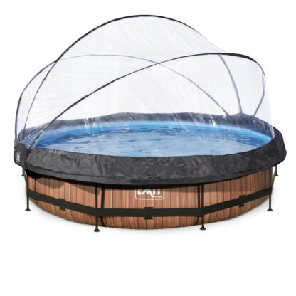 Piscina rotunda cu protectie Dome si pompa cu filtru Exit Toys 360x76cm 12v 312088 0