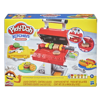 Play doh set gratar cu forme si stampile