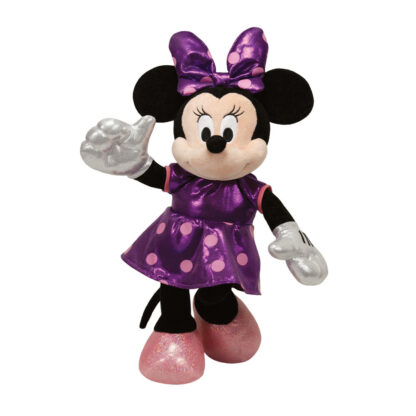 Plus cu sunete minnie sparkle violet 20 cm ty