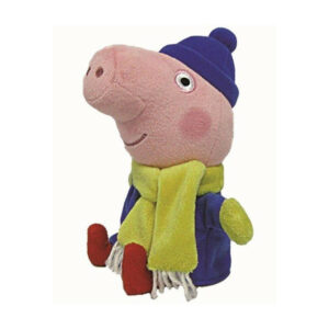 Plus licenta peppa pig, george iarna (15 cm) - ty