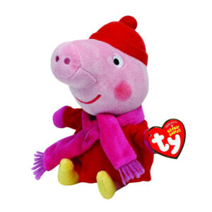 Plus licenta peppa pig, peppa iarna (15 cm) - ty