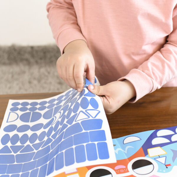 Joc creativ mozaic cu stickere anotimpuri poppik - imagine 8