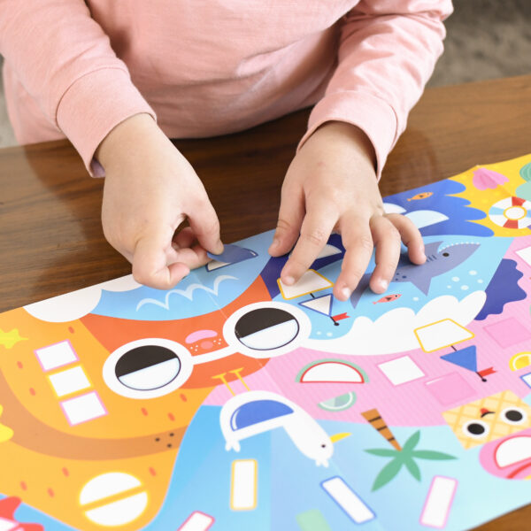 Joc creativ mozaic cu stickere anotimpuri poppik - imagine 7