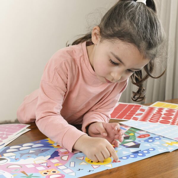 Joc creativ mozaic cu stickere anotimpuri poppik - imagine 4