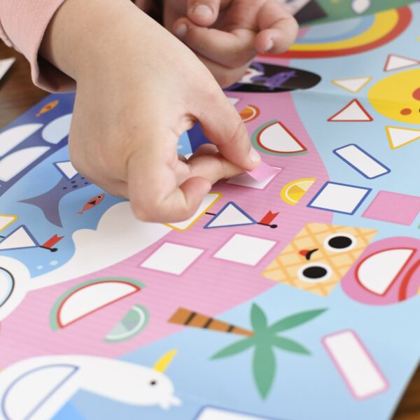 Joc creativ mozaic cu stickere anotimpuri poppik - imagine 3