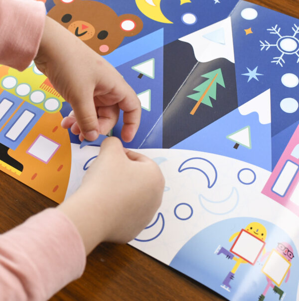 Joc creativ mozaic cu stickere anotimpuri poppik - imagine 2