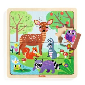 Puzzle lemn forest djeco