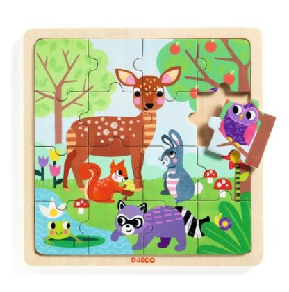 Puzzle lemn forest djeco