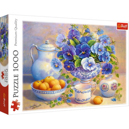 Puzzle trefl 1000 buchet albastru 1