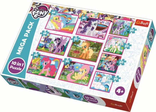 Puzzle trefl 10in1 lumea minunata a poneilor