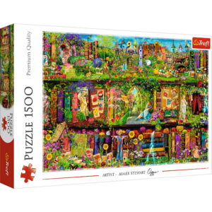 Puzzle trefl 1500 fairy bookcase aimee stewart