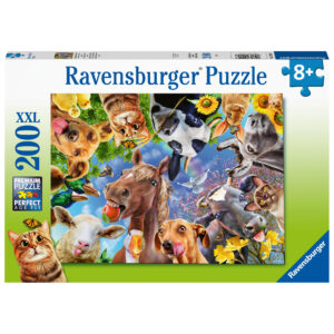 PUZZLE PORTRET CU ANIMALE, 200 PIESE