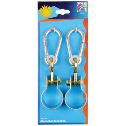 Set 2 Coliere Rotunde cu Carlig pentru Leagan 50 mm 295979 0