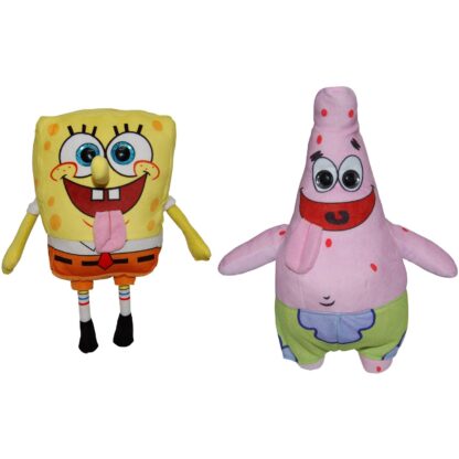 Set 2 jucarii din plus spongebob 16 cm si patrick 23 cm