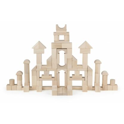 Set cuburi de construit 100 buc natur 3cm viga