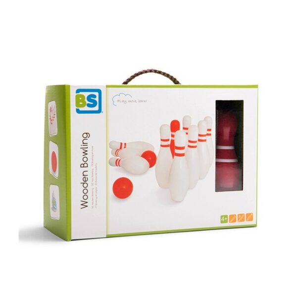 Set de bowling din lemn BS Toys 292677 0