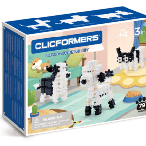 Set de construit clicformers-animale prietenoase, 79 piese