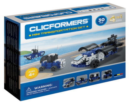 Set de construit clicformers mini transporter 30 piese