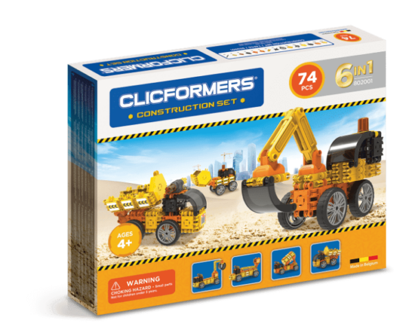 Set de construit clicformers-santier, 74 piese