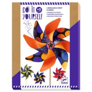 Set diy djeco, moristi de vant, buline colorate