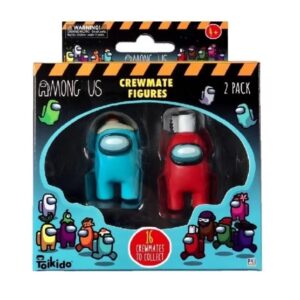 Set figurine blister, among us, rosu si bleu, 2 buc