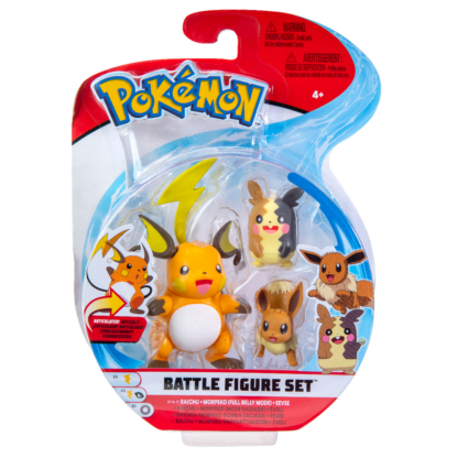 Set figurine blister pokemon raichu morpeko eevee 3buc