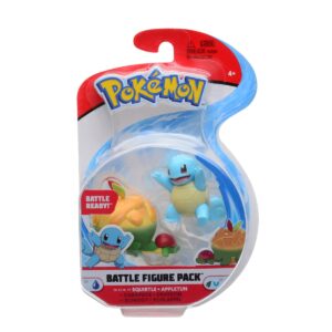 Set figurine blister, pokemon, squirtle & appletun, 2buc
