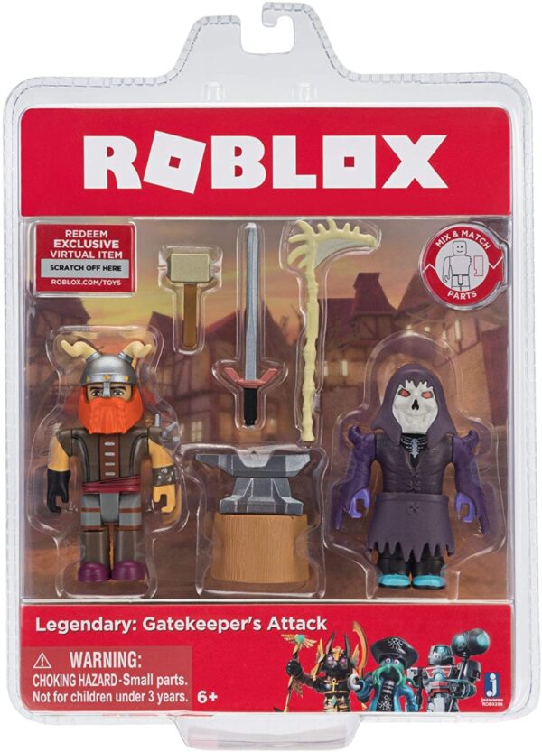 Set figurine blister, roblox, legendary : gatekeeper's attack, 2buc